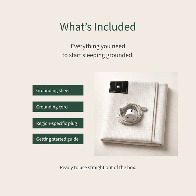 Grounding Fitted Sheet – Pure Cotton Earthing Fitted Bed Sheet