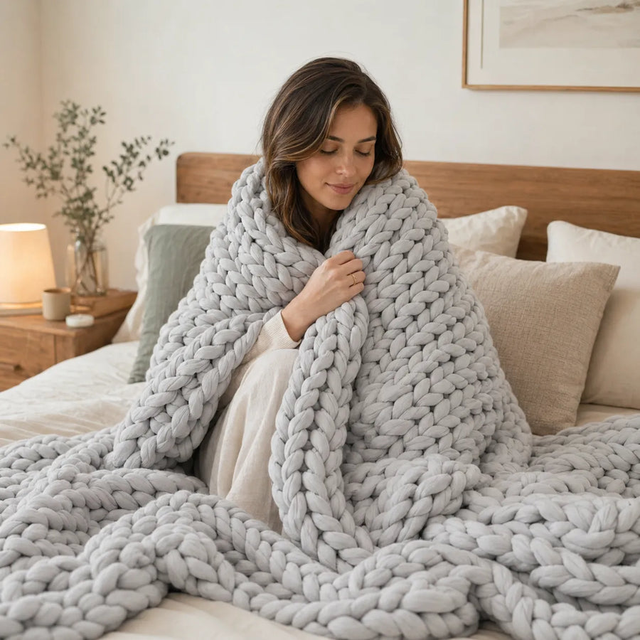 Groundly weighted blanket for calmer evenings